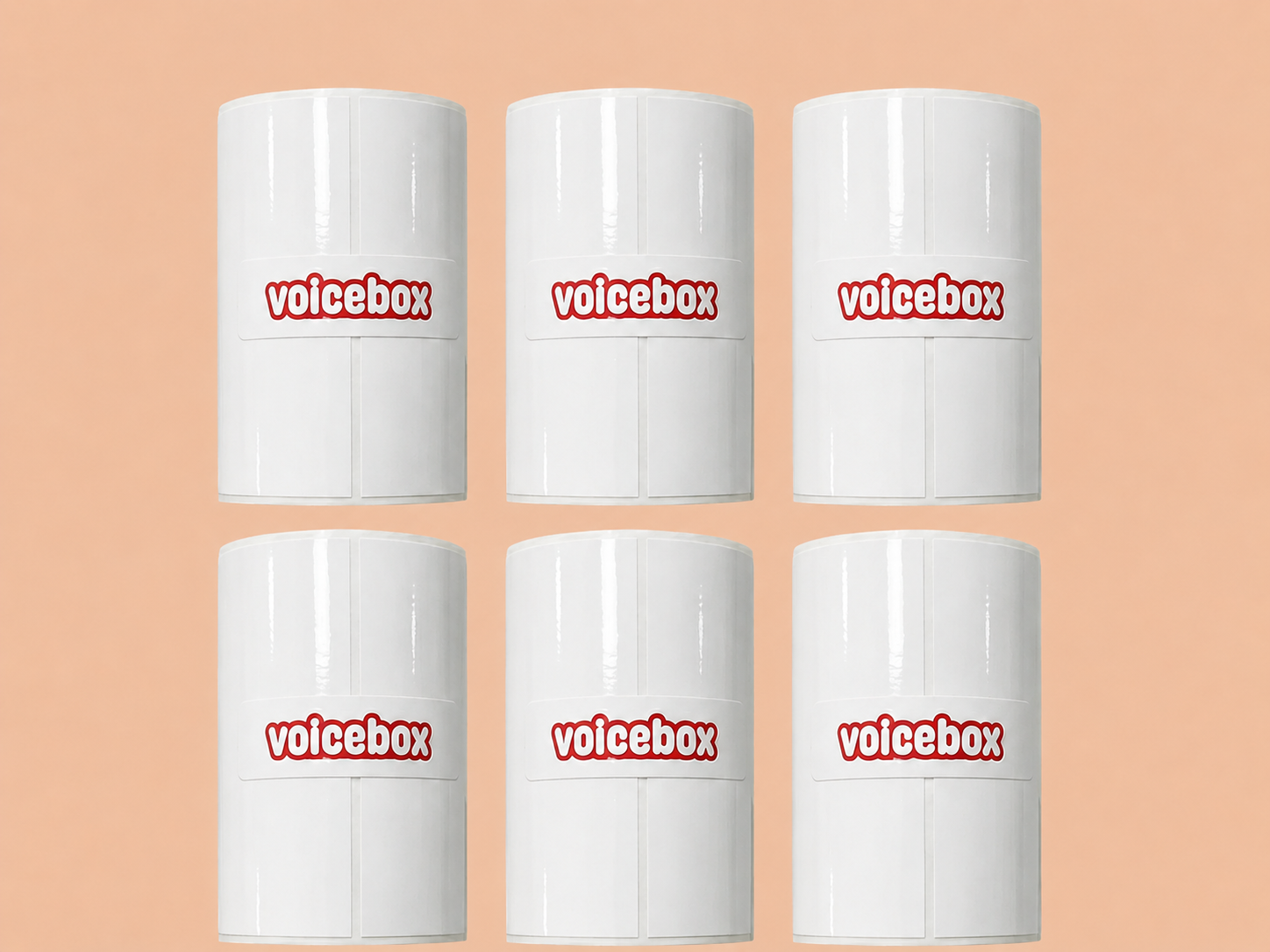 6 Adet Yapışkanlı Sticker Yazıcı Kağıdı